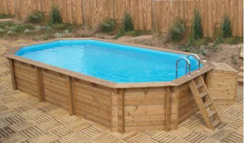 Piscina fuoriterra in legno