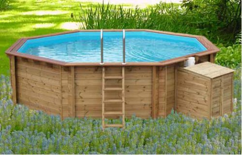 Piscina fuoriterra in legno